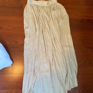 Champagne maxi skirt